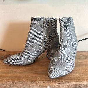 Forever 21 plaid booties